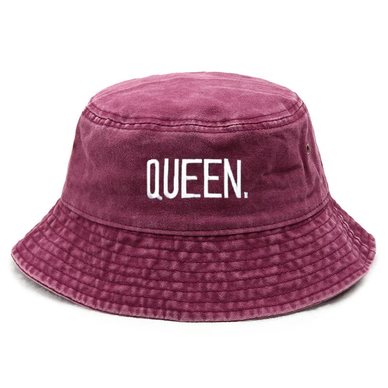 Bucket Hat Cotton - Personalizar rainha lavado vintage balde chapéu