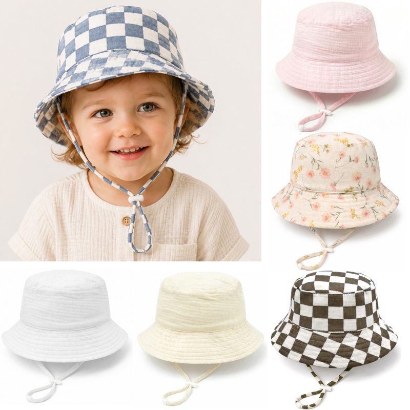 Chapéu de Verão para Bebês em  - Bucket Hat Cotton avaliação e preço
