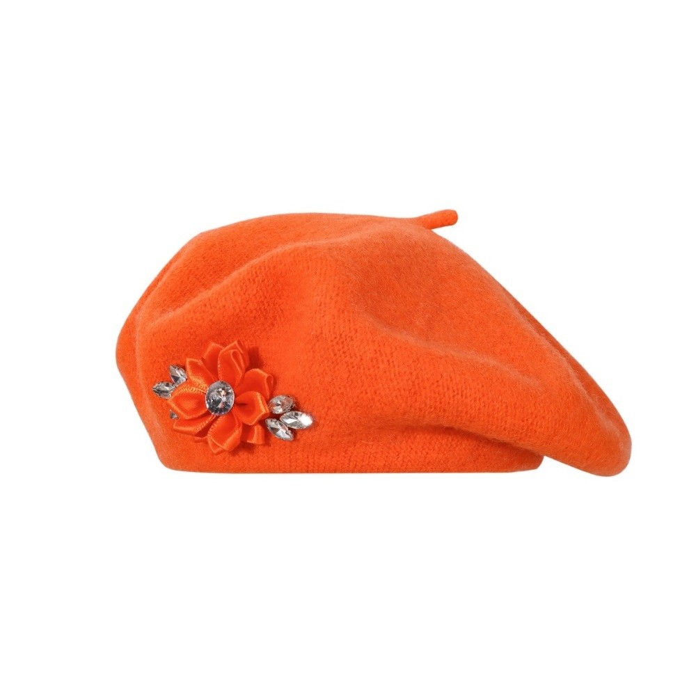 Boina de Lã Sólida da Moda com - Beret French Wool avaliação e preço